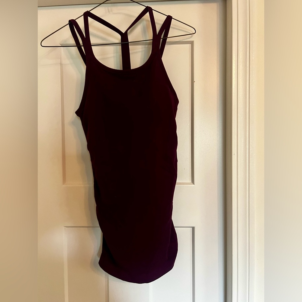 Fabletics Dark Purple Strappy Tank S